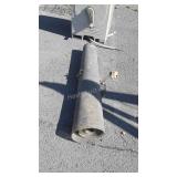 Partial roll of weed barrier fabric