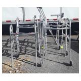 6 assist Walkers and one set of crutches, code Z6