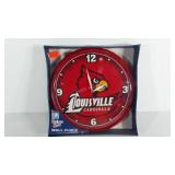 Louisville Cardinals wall clock, battery