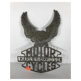 Laser cut steel Harley Davidson logo, 11x16