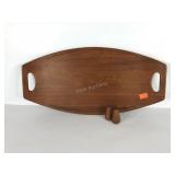 Dansk Staved Teak platter, designed by Jens
