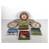 Holiday plate sets, Restoration Hardware 10" tin