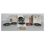 Collectible plates: Marilyn Monroe, Babe Ruth,