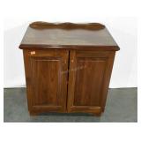 Cabinet, 17 x 28 x 30, needs refinished, missing