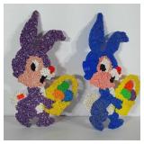 Vintage Easter Melted Popcorn Bunnies. Each