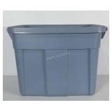Rubbermaid Roughneck storage tote with lid.