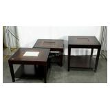 Three tables in the same style, two are 24" x 26"