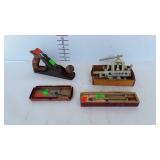 Tools group, flaring tool, Dunlap wood plane,
