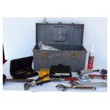 Tuff box toolbox and contents, includes pipe