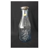 Glass milk bottle, 18"