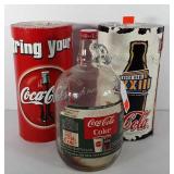 Advertising, includes one gal glass coca-cola