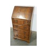 Small secretary desk with key and interior bank.