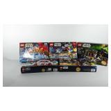 Five Star Wars Legos advent calendars, all have