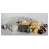 Large bag of yarn. Lots of different textures and