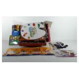 Art supplies, includes hot glue gun with glue,