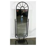 Full length, free standing mirror, 68" tall,