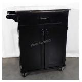 Rolling kitchen cart with stainless top, needs an