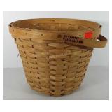 Day basket, made in Maryland, artist signed and