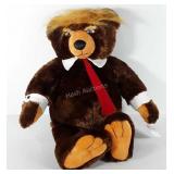Trump bear stuffed animal, with zip up American