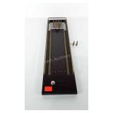 Miniature bowling game with twelve brass pins, 6"