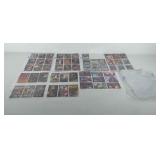 Collectors cards with protective sleeves,