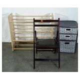 Shoe rack, storage and folding chair SELLER CODE
