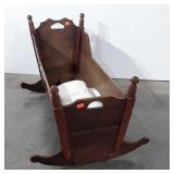 Early baby rocking cradle, 26x42x24, plus a