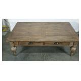 Coffee table, made to look aged but like new