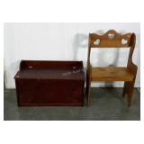 2 pcs: Storage chest 16 x 33 and country style