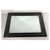 Framed beveled wall mirror, 36x30