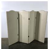 Four Panel Room Divider, naughide covering with