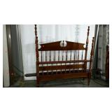 Jenny Lind-style full size bed frame