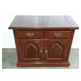 Small server, 19 x 37 1/2 x 32,  wood separated
