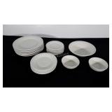 Gibson Housewares dishes. 7 dinner plates, 6