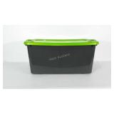 Sterlite storage tote with lid. Measures