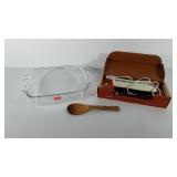 Kitchenwares, includes Marinex glass casserole