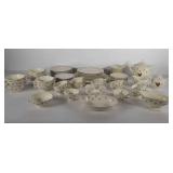 Georgian Eggshell china set, Homer Laughlin, some