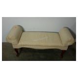 End of bed bench with rolled arms, needs fabric