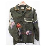 Customized Army Hippie shirt, size 15 1/2