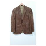 Cremieux sports jacket, leather look polyester,