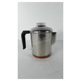 Stainless steel percolator, 6.5"