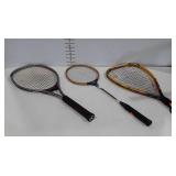 Three tennis rackets, Pro Kennex Junior Ace,