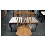 Three mismatched chairs