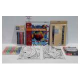 Crafting/art group pastels, woodless pencils,