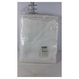 Curtains, poly dance window 2pc 42x72 white