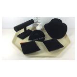 Jewelry displays, necklace, bracelet, earrings,