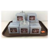 Eight distinctive crystal ring holders