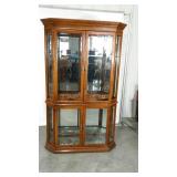 Curio cabinet, mirrored, 80" tall