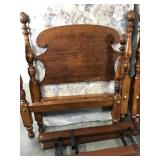 Early matching pineapple topped beds with wood