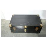 Military style footlocker, black, 31x17x13